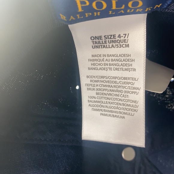 Never been worn Boys Polo cap Navy blue kids 4-7 - Picture 2 of 2
